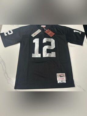 Oakland Raiders Youth Mitchell & Ness Ken Stabler Jersey Large 14-16 Retail $100